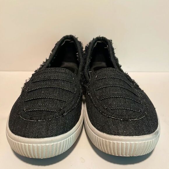 Comfortview- The Athletic Analia Slip On Shoes- Denim Fabric Upper- Size 12WW - Picture 4 of 8